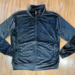 Louis Vuitton Graphic Jacquard Black Tracksuit Jacket Size XXL